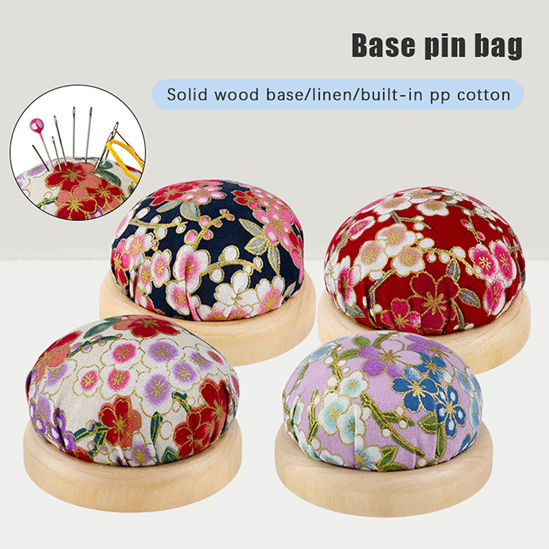 1pc Wood Bottom Base Needle Pi – Sewing Pin Cushion Bewertung und Preis