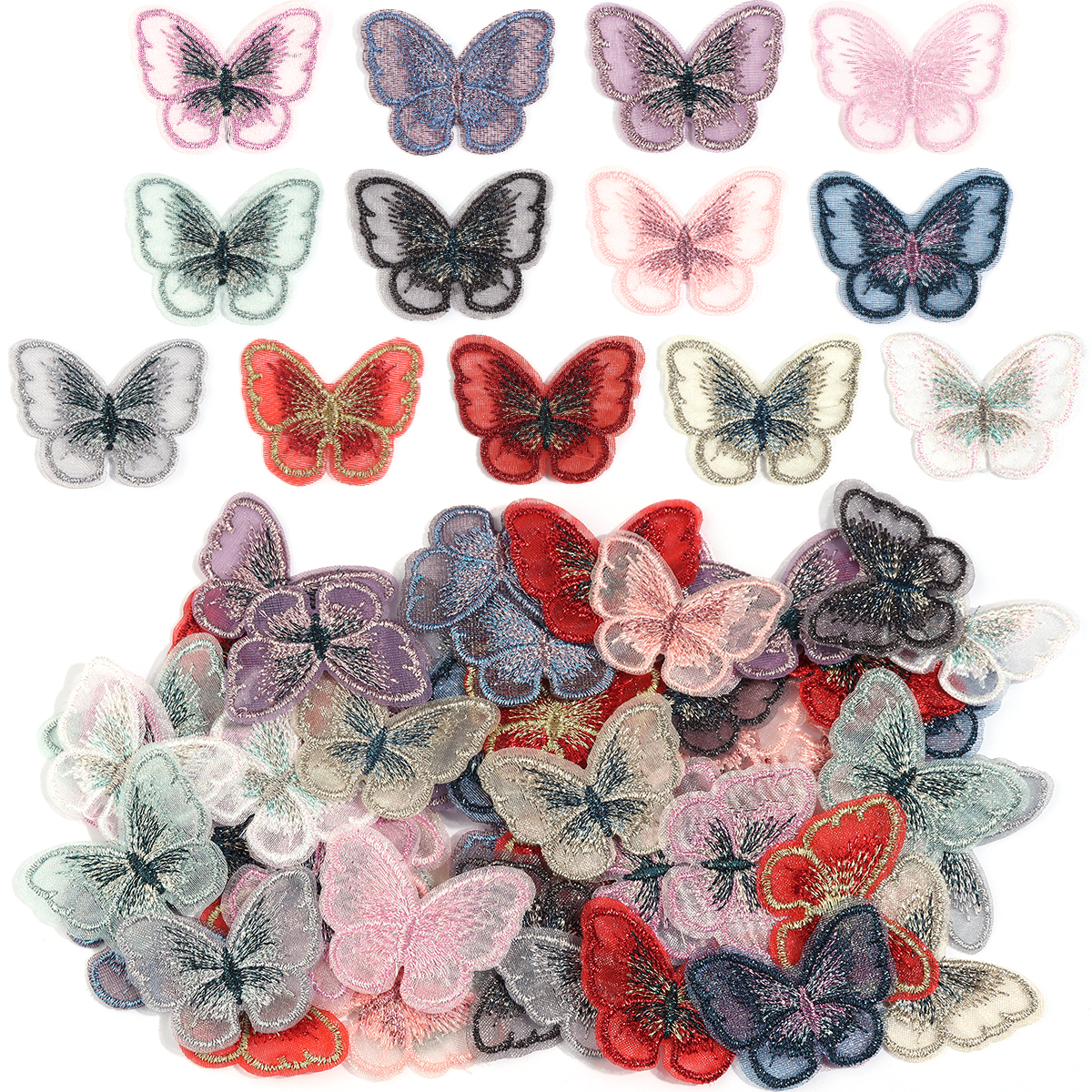 20Pcs 3X4CM Butterfly Cloth Pa – Sewing Necessities Bewertung und Preis