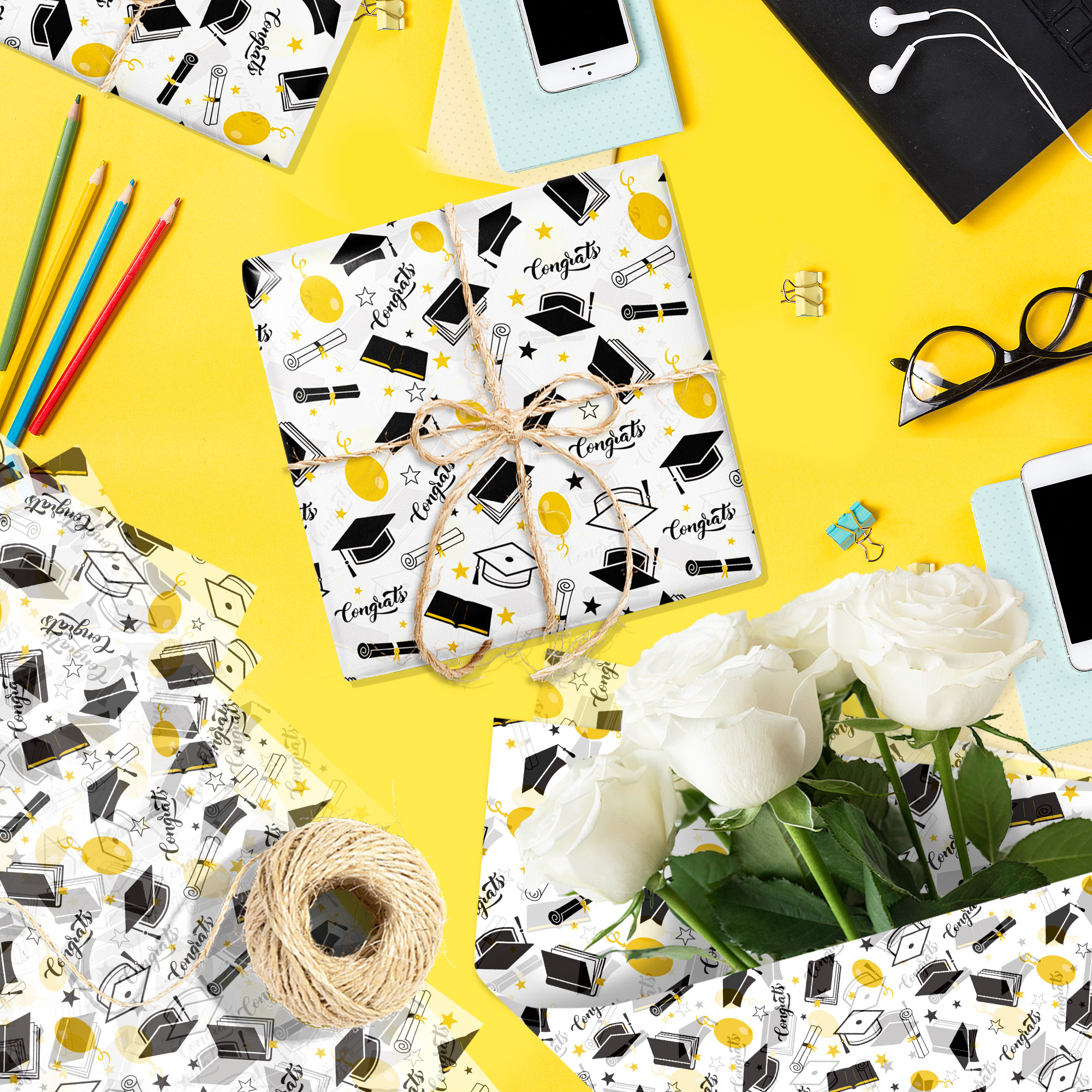 15/35pcs Graduation Gift Wrapp – Pattern Tissue Paper Bewertung und Preis