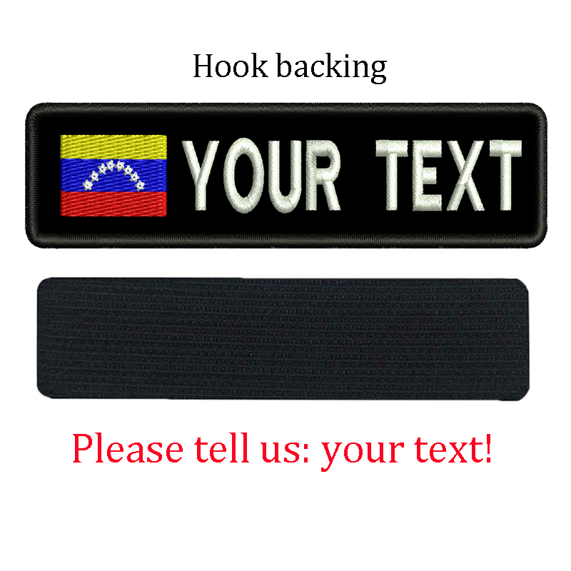 Venezuela Flag Custom Name Pat – Sewing Labels Bewertung und Preis