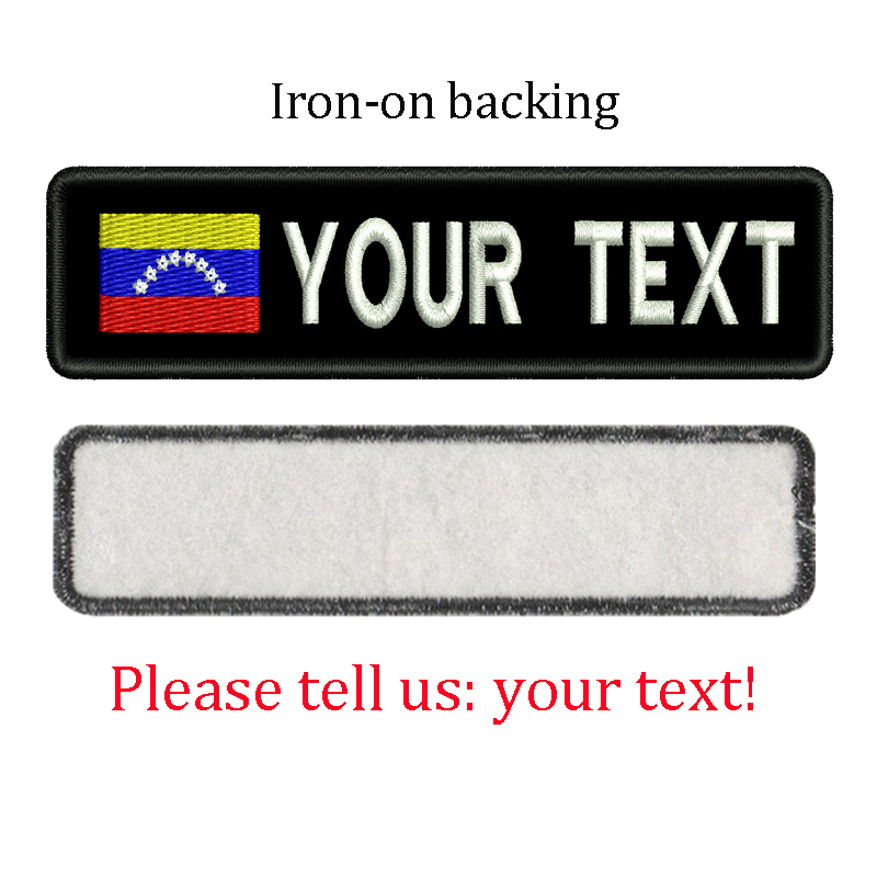 Venezuela Flag Custom Name Pat – Sewing Labels Bewertung und Preis