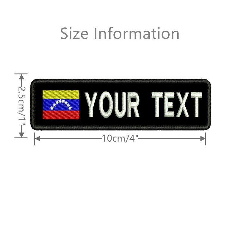 Venezuela Flag Custom Name Pat – Sewing Labels Bewertung und Preis