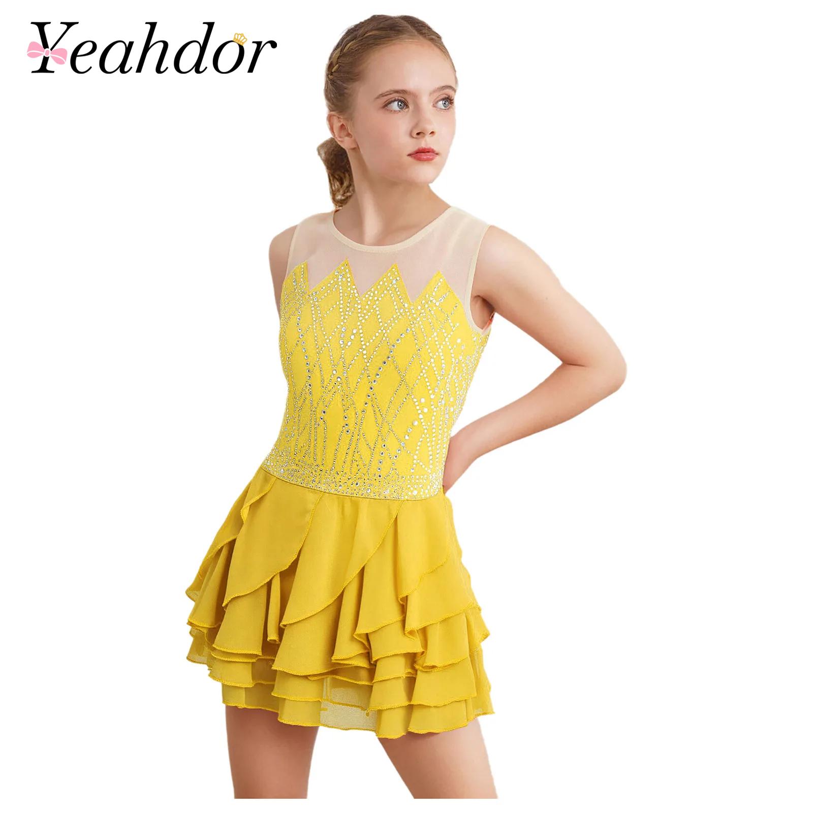 Girls Mesh Figure Skating Dres – Sewing Vest Bewertung und Preis