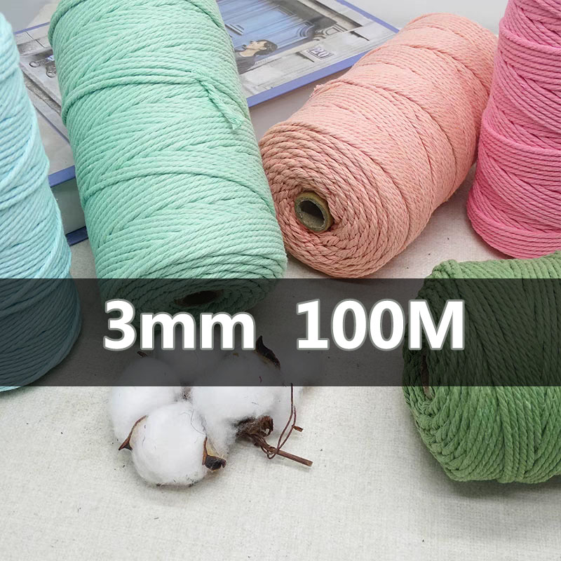 3mm 100M Macrame Cord Rope Cot – Sewing Thread In Textile Bewertung und Preis