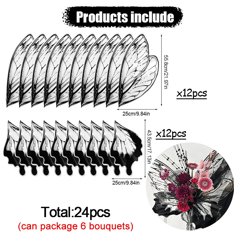 24Pcs Butterfly Wings Shape Fl – Pattern Tissue Paper Bewertung und Preis