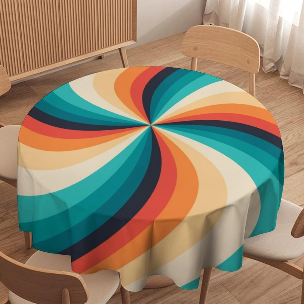 Vintage Groovy Swirl Round Tab – Century Textile & Sewing Supply By Owner Bewertung und Preis