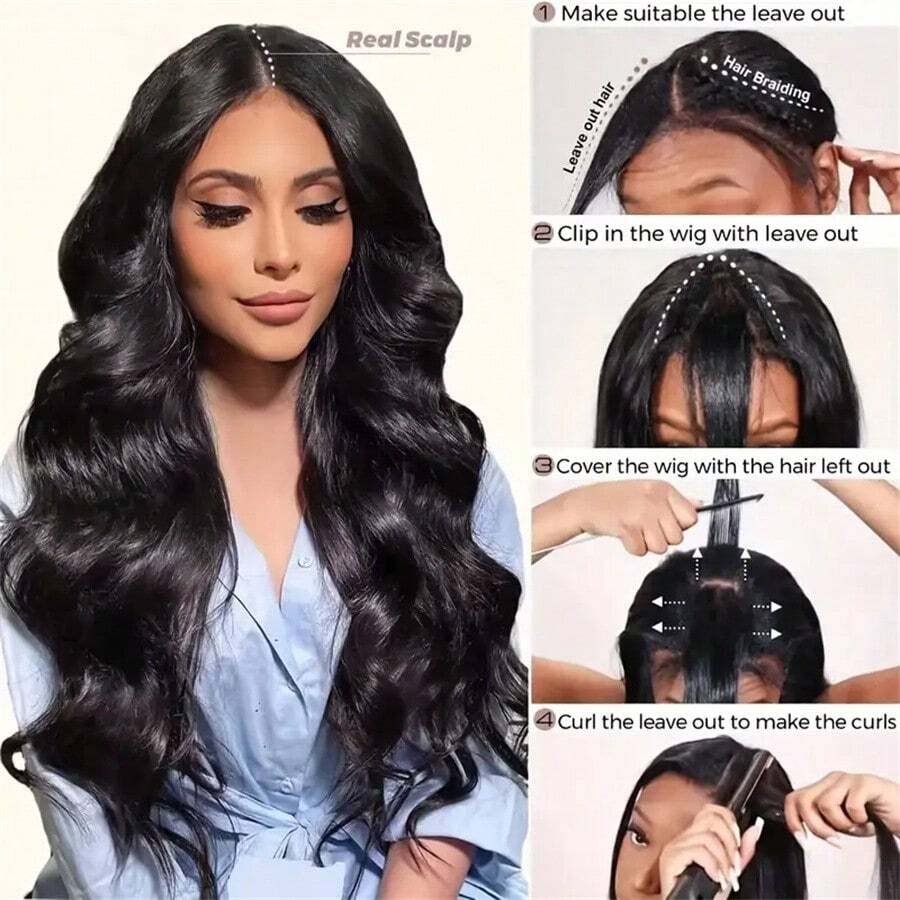 V Part Wig Human Hair Body Wav – Sewing V Bewertung und Preis