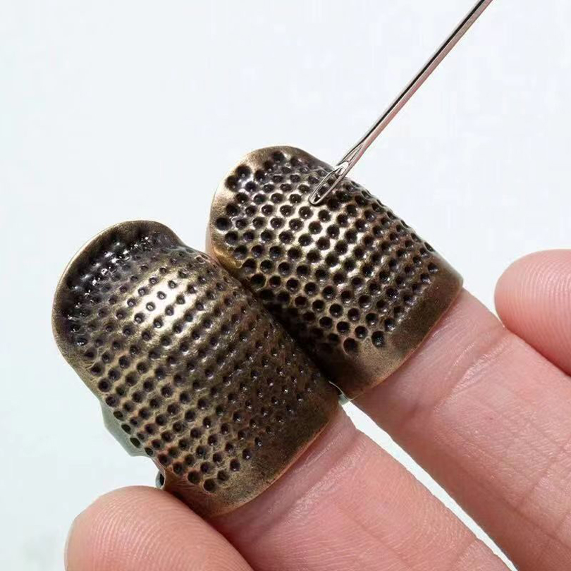 2PCS vintage adjustable thimbl – Sewing Pin Cushion Bewertung und Preis