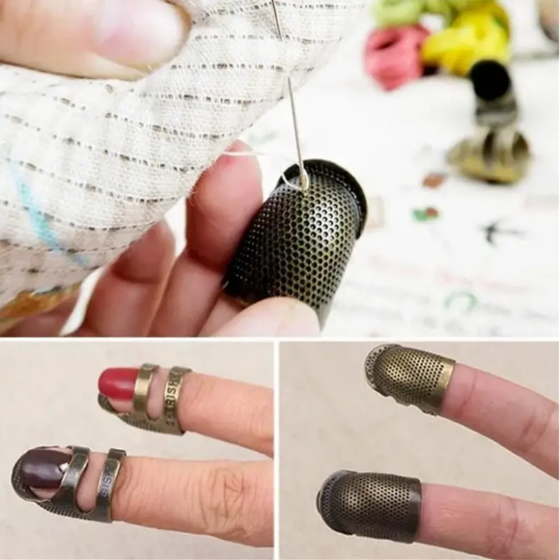 2PCS vintage adjustable thimbl – Sewing Pin Cushion Bewertung und Preis