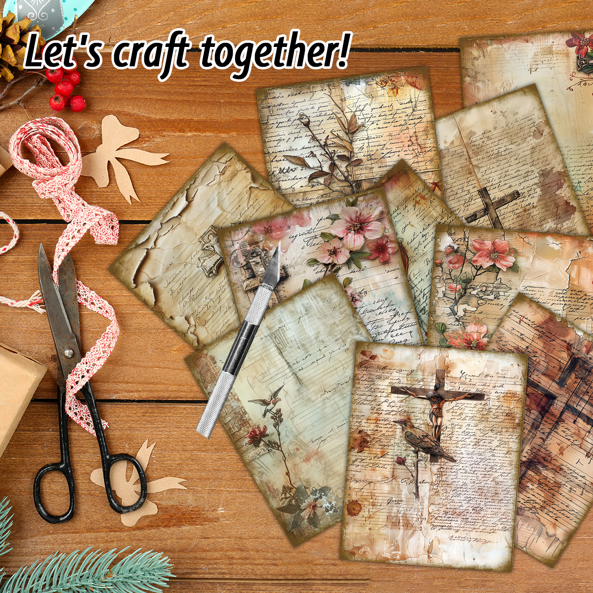 30pcs Bible Decorative Scrapbo – Pattern Tissue Paper Bewertung und Preis