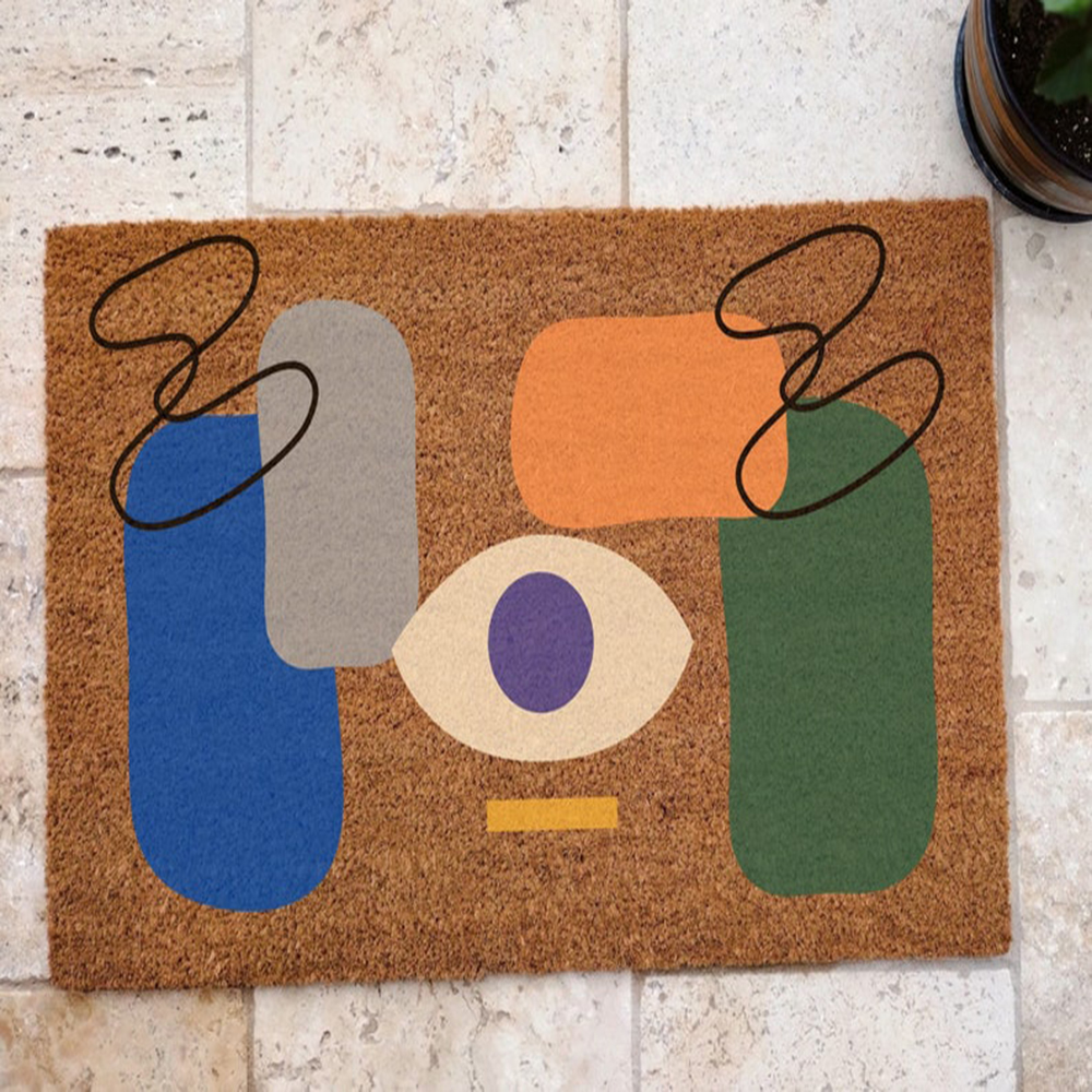 Abstract Coir Doormat Mid Cent – Century Textile & Sewing Supply By Owner Bewertung und Preis