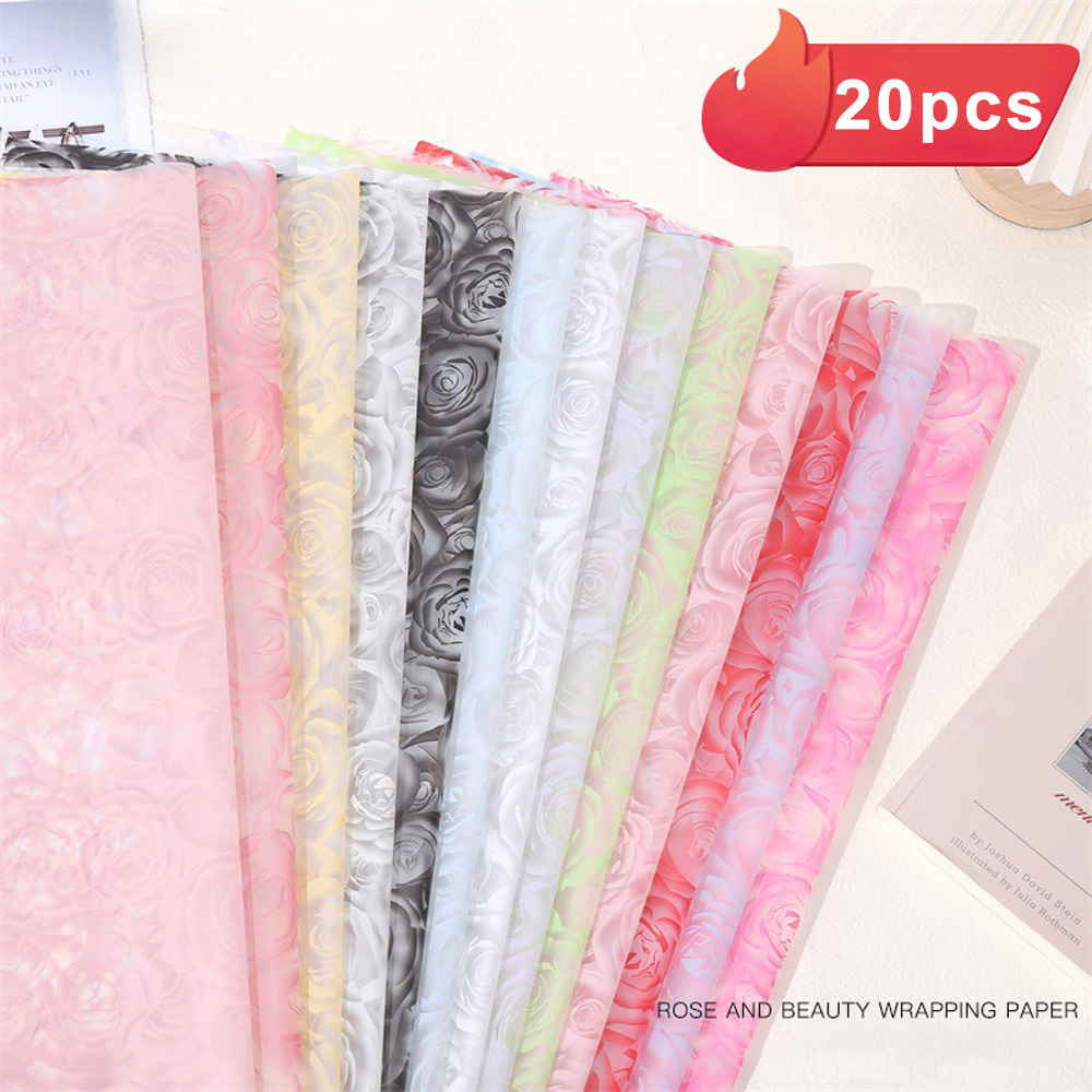 20pcs Flower Wrapping Paper Go – Pattern Tissue Paper Bewertung und Preis