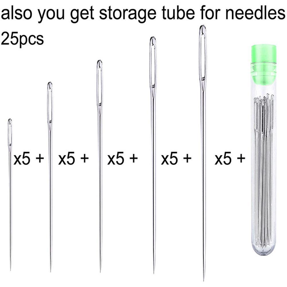 25 Pcs Large Eye Stitching Nee – Sewing Necessities Bewertung und Preis