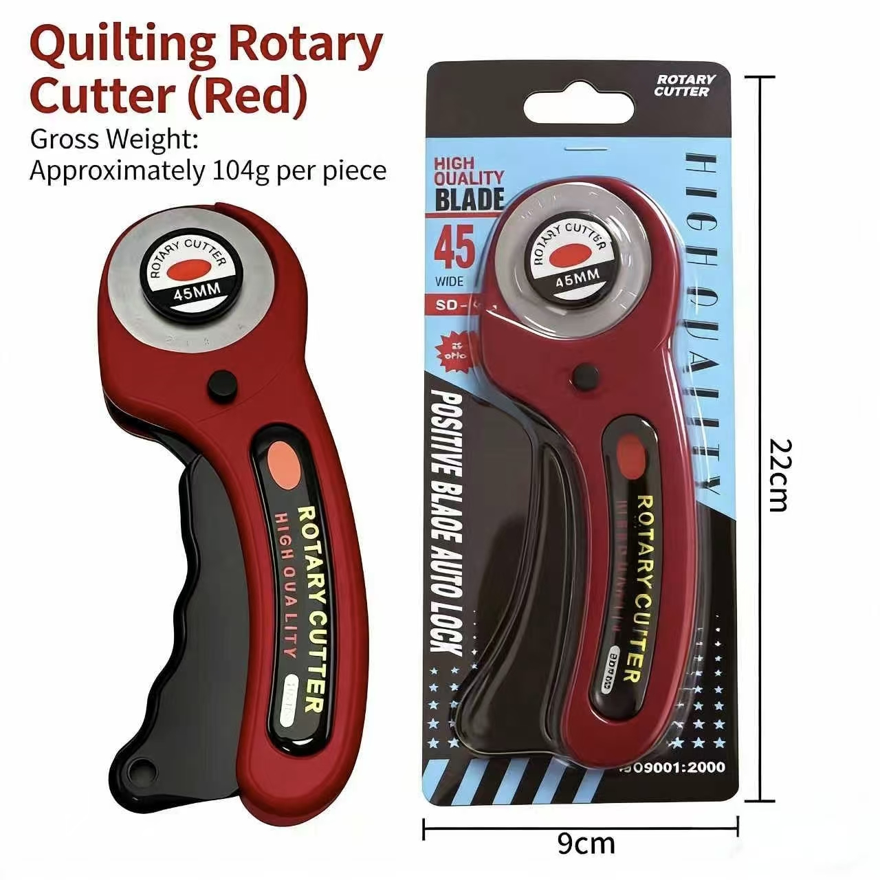 45mm Rotary Cutter for Fabric  – Rotary Cutter Fabric Bewertung und Preis