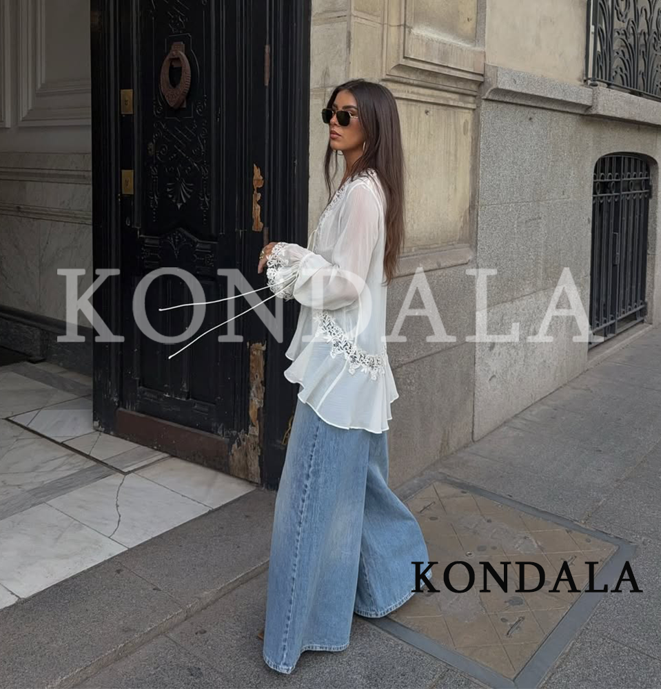 KONDALA Chic Lace Crochet Spli – Sewing V Bewertung und Preis